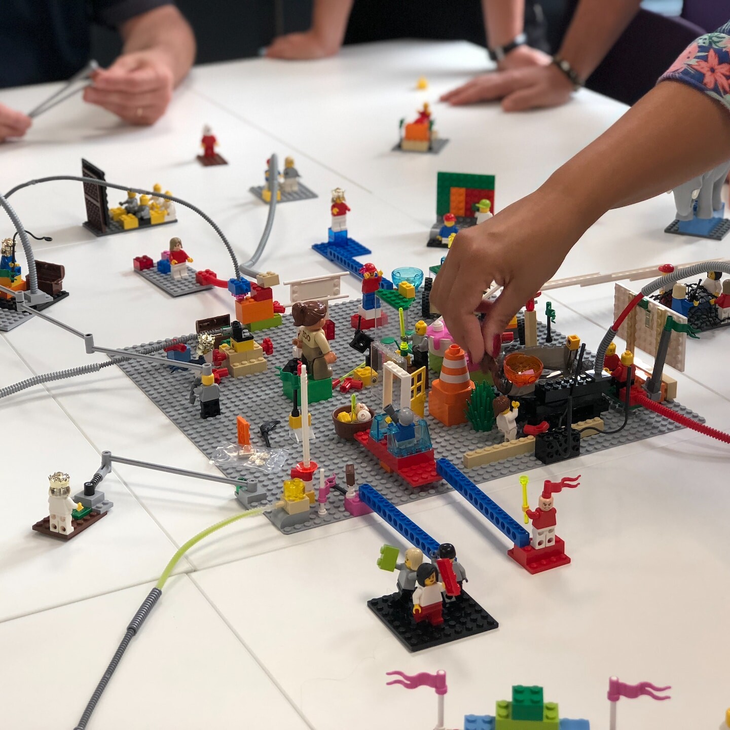 Lego city toy on table